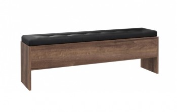 Nowoczesna ławka ze schowkiem i tapicerowanym siedziskiem Bellevue 21