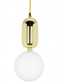 Ledowa lampa wisząca ze szklanym kloszem w kształcie kuli Boy 18