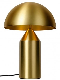 Złota lampka stołowa w kształcie grzybka Fungo