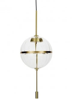Lampa wisząca z kulistym kloszem szklanym Chaplin 300