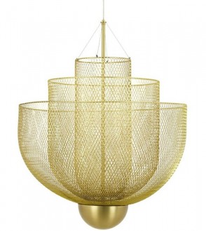 Designerska lampa wisząca Illusion L 60 z siateczkowym kloszem