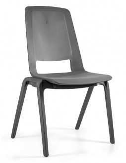 Sztaplowane krzesło z tworzywa Fila Charcoal