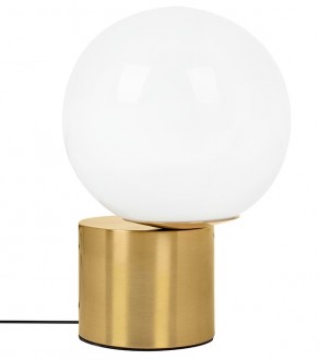 Lampa stołowa ze szklanym kloszem w kształcie kuli Parla