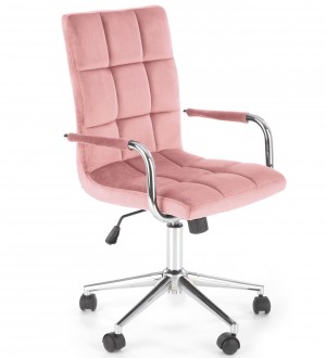 Pikowane krzesło biurowe Gonzo 4 z tkaniny welwetowej