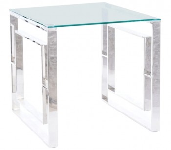 Szklany stolik pomocniczy w stylu glamour Allure B