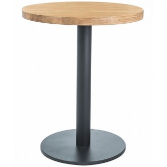 Okrągły stół na jednej nodze Puro II z laminowanym blatem