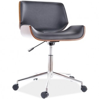Designerskie krzesło biurowe z niskim oparciem Jukon