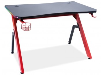 Designerskie biurko dla graczy z oświetleniem LED B-006