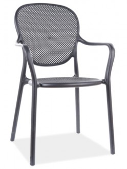 Plastikowe krzesło z podłokietnikami Trevor