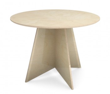 Designerski stół ze sklejki z okrągłym blatem PIN1 PRO