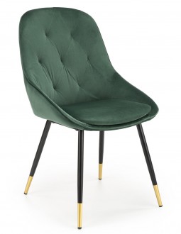 Tapicerowane krzesło glamour z poduszką na siedzisku K437