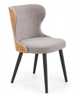 Designerskie krzesło z tkaniny i sklejki giętej K452