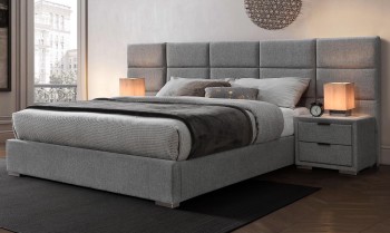 Dwuosobowe łóżko z panelem tapicerowanym Levanter 160