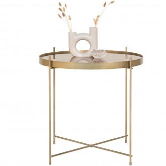 Złoty stolik do salonu w stylu glamour Venezia