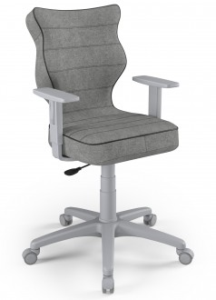 Ergonomiczne krzesło biurowe na kółkach Duo Grey