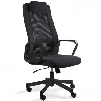 Krzesło biurowe obrotowe Fox czarny/czarny