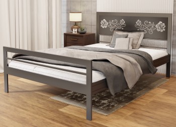 Metalowe łóżko 2-osobowe w stylu industrialnym ŁK.003 140x200