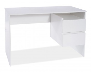 Białe biurko z szufladami B-004