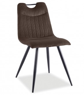 Krzesło tapicerowane tkaniną sztruksową Orfe Sztruks