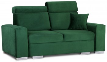 Dwuosobowa sofa do salonu z regulowanymi zagłówkami Swing