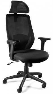 Ergonomiczne krzesło biurowe z zagłówkiem Chester
