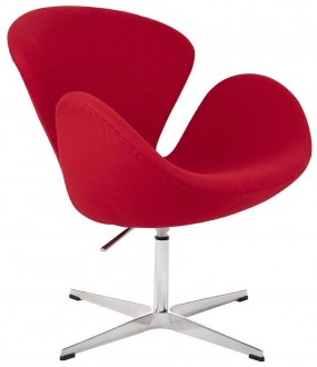 Designerski fotel do salonu obrotowy i regulowany Swan Premium