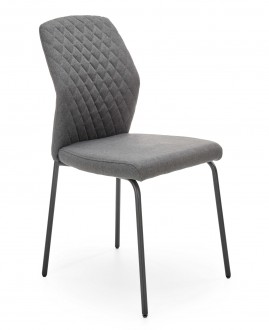 Tapicerowane krzesło z pikowanym oparciem K461