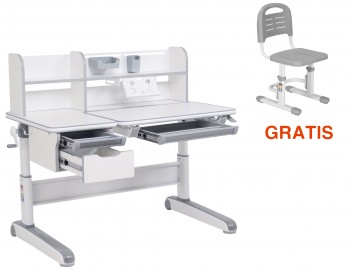 Regulowane biurko dziecięce Libro i krzesło SST3L GRATIS
