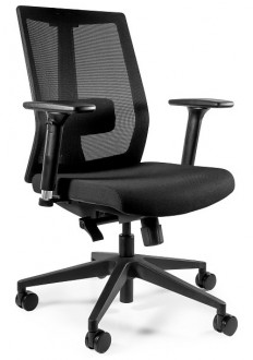 Regulowane krzesło biurowe z oparciem z siatki Scope Low