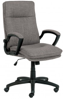 Krzesło biurowe na kółkach Brad jasny szary