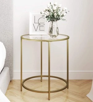 Okrągły stolik kawowy Aridea 20 w stylu glamour