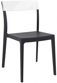 Krzesło kawiarniane bez podłokietników Flash Black