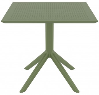 Kwadratowy stół kawiarniany z plastiku Sky Table 80