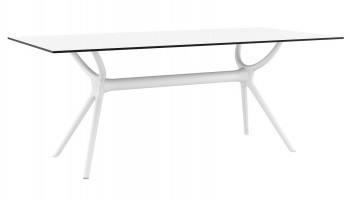 Nierozkładany stół do jadalni i kawiarni Air Table 180 prostokątny