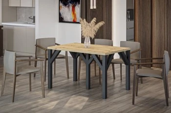 Industrialny stół jadalniany Dunaj 240 rozkładany od 130 do 240 cm