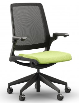 Krzesło biurowe z oparciem z siatki Smart Net Black do pracy 24/7