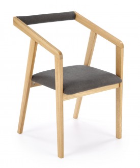 Nowoczesne drewniane krzesło z tapicerowanym siedziskiem Azul 2