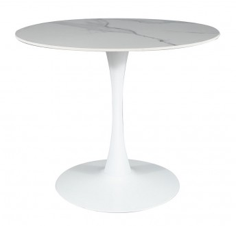 Okrągły stół Espero z marmurowym blatem