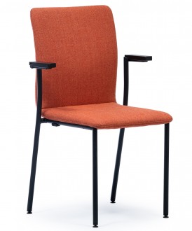 Krzesło do poczekalni z podłokietnikami Joanna J04 S34 tapicerowane