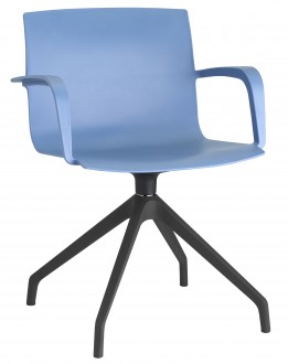 Krzesło biurowe z plastikowym siedziskiem Manila M01 S60