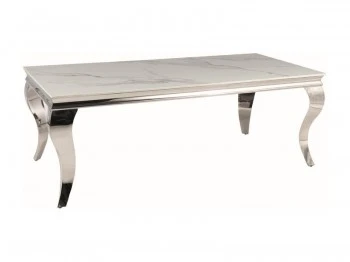 Ława glamour Prince A Ceramic z marmurowym blatem