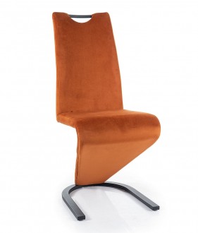 Eleganckie krzesło z uchwytem H-090 Velvet