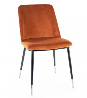 Krzesło tapicerowane tkaniną aksamitną Jill Velvet