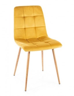 Krzesło z welurową tapicerką Mila D Velvet