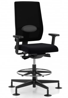 Wysokie krzesło biurowe z regulacjami X-Line Counter Swivel Chair UPH/P