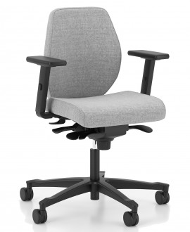Obrotowe krzesło do biura Bjarg Swivel Chair LB UPH niskie oparcie