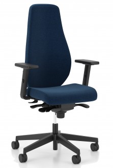 Regulowane krzesło do biurka Bjarg Swivel Chair HB UPH wysokie oparcie