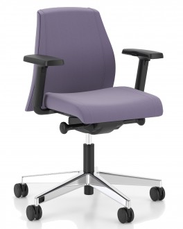 Krzesło biurowe z regulacjami Viden Swivel Chair LB UPH z niskim oparciem