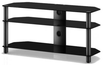 Szeroki stolik RTV szklany NEO3110 B-HBLK