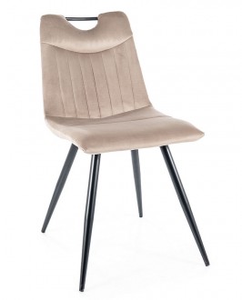 Aksamitne krzesło Orfe Velvet z rączką